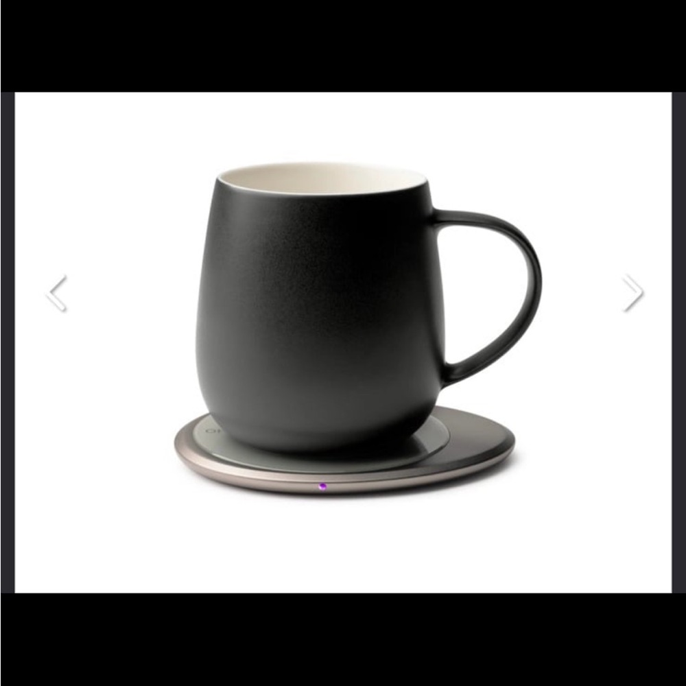 OHOM NEW Sealed box  Ui 3 Mug & Warmer Set - Inkstone Black
